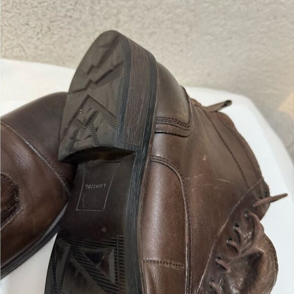 J. Murphy By Johnston & Murphy Mens Size 12 Ankle Boots Brown Leather - Picture 13 of 13